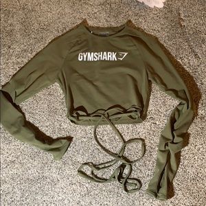 GYMSHARK laceup crop!